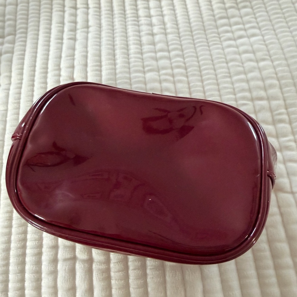 Tory Burch Burgundy Cosmetic Bag - Picture 3 of 4